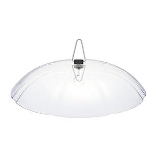 EarKingsyard Plastic Weather Protective Dome Cover for Hanging Bird Feeders, Weather Guard & Easy to Clean, Clear