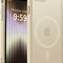 MOCCA Strong Magnetic for iPhone SE Case 2022/iPhone SE 2020 Case/iPhone 7 Case/iPhone 8 Case [Compatible with Magsafe] Slim Thin Translucent Matte Protective Cover Phone Case 4.7'', Light Gold