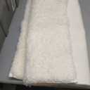 OLANLY Microfiber Bathroom Rugs 36x24, Ultra Soft Absorbent Bath Mat, White
