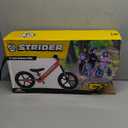 Strider 12" Sport Bike, Red - No Pedal Balance Bicycle for Kids 1 to 4 Years - Includes Safety Pad, Padded Seat, Mini Grips & Flat-Free Tires - Tool-Free Assembly & Adjustments