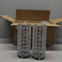 Dandat 8 Pcs Crystal Flower Vase for Wedding Table Centerpieces 7.87 in Crystal Pillar Candle Holder Metal Cylinder Flower Vase Stand for Christmas Wedding Decor Gifts Arrangement Event(Silver)