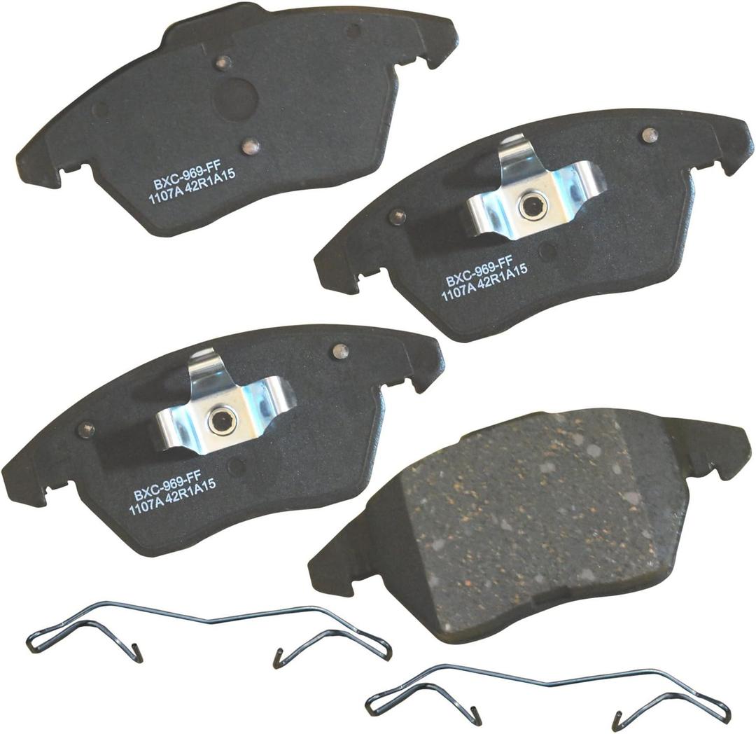 Bendix Premium SBC1107A Ceramic Brake Pads for Select Models Audi A1 Quattro,S3,TT,525i,530i,X5 308 Altea XL Ibiza,Toledo,Beetle,Golf CC,Polo,Rabbit