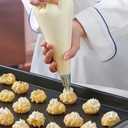 Keenpioneer 18-Inch Piping Bags, Large Capacity, Biobased Disposable Cake Decorating Pastry Bag - Pack of 100