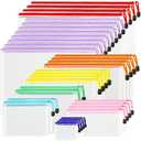 VVCOIIROEI 32pcs Mesh Zipper Pouch Bags, 8 Sizes, 8 Colors Zipper Pouches for Organizing, Board Game Storage, Travel, School Office
