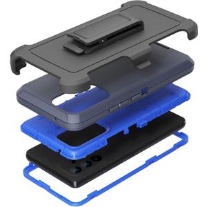 Compatible with Samsung Galaxy A53 5G Case, with Belt Clip Holster Heavy Duty Rugged Shockproof Full Body Protection Kickstand Phone case for Samsung Galaxy A53 5G (Blue)