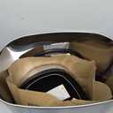 Home Basics Open Top Waste Bin, Silver, Measures: 9.5" x 10.25" & Capacity: 8 Lt.
