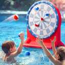 Funscape Kids Fun Pool Toys, Inflatable Dart Board Toss Water Game, Swimming Pool Floats, Beach Yard Outdoor Ball Play, Summer Party Birthday Gift 3 4 5 6 7 8 9 12 Yrs Boys Girls Teen Adult Family-Red