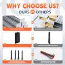 Plant Hanger Outdoor(6 Inch/2 Pack) Heavy Duty Hanging Plant Bracket for Hanging Plants Outside, Plant Wall Hooks for Bird Feeders, Wind Chimes, Flower Baskets