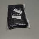 Allegra K Women's 3/4 Sleeve V Neck Chiffon Flowy Mesh Shirt Casual Loose Work Tunic Blouse Top (Black, S)