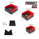 Ratchet Organizer Kit - 3 Pack Set, with Strong Magnets, Ratchet Organizer for Tool Box Drawer, Keep Tools Organized, for Garage, Workshop (Red/Black)