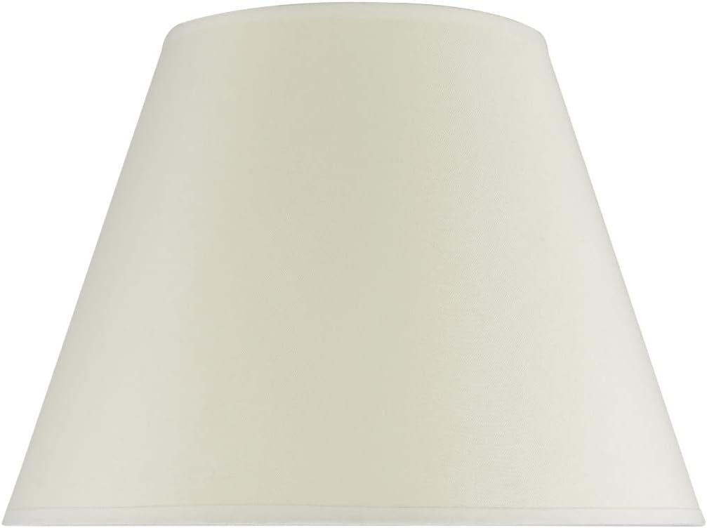 Aspen Creative 32009A Transitional Empire Shape Spider Construction Lamp Shade, Cream, 7" Top x 13" Bottom x 9-1/2" Slant Height