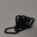 10 PCS Carabiner Clips, Heavy Duty Carabiners D Ring Hook, 900 LBS 2.5" Steel Black Carabeaner Clip Multipurpose for Key Chain, Camping, Hiking, Gym, Backpacking, Pet Leash