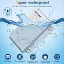 Waterproof Outdoor Project ABS Plastic Junction Box IP67 Weatherproof Dustproof Enclosure with Hinged Cover, Mounting Plate,Wall Brackets for Power Project (11"X7.5"X5.5")