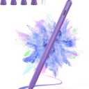 Stylus Pen for iPad 2025-2018 Faster Charge Apple Pencil with Tilt Sensitivity & Palm Rejection & Magnetic Compatible iPad 11/10/9/8/7/6, Pad Air 3/4/5, Pro 12.9"/11", Mini 6/5, M2/M4 Purple (Puple)