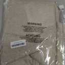 LAMIT 100% Blackout Linen Curtains for Cafe, 40 Inch Length Linen Textured Thermal Drapes Back Tab and Rod Pocket Neutral Panels with White Liner for Kitchen, 2 Panels, 42 x 40 Inch, Oatmeal