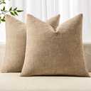 MIULEE Pack of 2 Decorative Throw Pillow Covers Soft Chenille Euro Throw Pillows Solid Textured Cushion Covers for Bed Couch Sofa Bedroom Living Room 24x24 Inch,Starfish