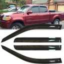 4pcs Original Shatterproof Rainproof Side Window Wind Deflectors for Toyota Tundra 04-06,Tape-on Rain Guards,Nice Looking Window Visors for Cars,Vent Deflector for 2004-2006 Tundra 94710