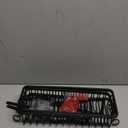 Shower Caddy Hanging - Never Rust Shower Hanging Organizer - Aluminum Over the ShowerHead Caddy with Soap Basket and 6 Hooks for Razor/Sponge (Black)