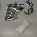 HDBUBALUS Motorcycle Engine Transmission Interface Cover Transmission Shroud Cover Fit For Harley Softail 2007-2017 Chrome