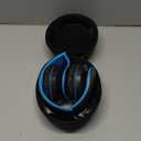 ZIHNIC Bluetooth Headphones Over-Ear, Foldable Wireless and Wired Stereo Headset Micro SD/TF, FM for Cell Phone,PC,Soft Earmuffs &Light Weight for Prolonged Wearing (Black/Blue)