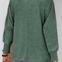 Dokotoo Womens Tops Long Sleeve Tops Shirts 2025 Spring Trendy Business Work Loose Basic T-Shirts (Green, XXL)