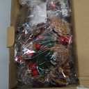 Christmas Garland with Lights, 6.6FT Pinecones Christmas String Lights with Red Berries, Bells & Needles, 20 LED Battery Operated Prelit Garland for Christmas Decorations Indoor/Outdoor (Warm White)