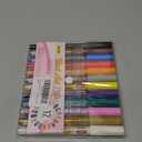 12 Colors Nail Art Pens Set, 3D Nail Polish Pens, Quick-Dry 0.5MM DIY Nail Art Markers Graffiti Dotting Pen for Nails Art Design Manicure Nail DIY Decoration (1 pack)