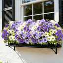 Waipfaru Outdoor Faux Plants for Planters, 6 Bundles Fake Outdoor Plants, UV Resistant Artificial Silk Flowers, Daisy Flowers Artificial for Porch Patio Front Door Summer Outside Decor
