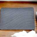 Innerfly Bath Mat, Stone Grey, Dark Grey