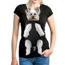 YUDODO Pet Dog Carrier Backpack Adjustable Dog Front Carrier, Legs Out Easy-Fit Dog Travel Backpack Carrier for Hiking Camping for Small Medium Dogs Cats and Rabbits (Medium (Pack of 1), A-Black Medium