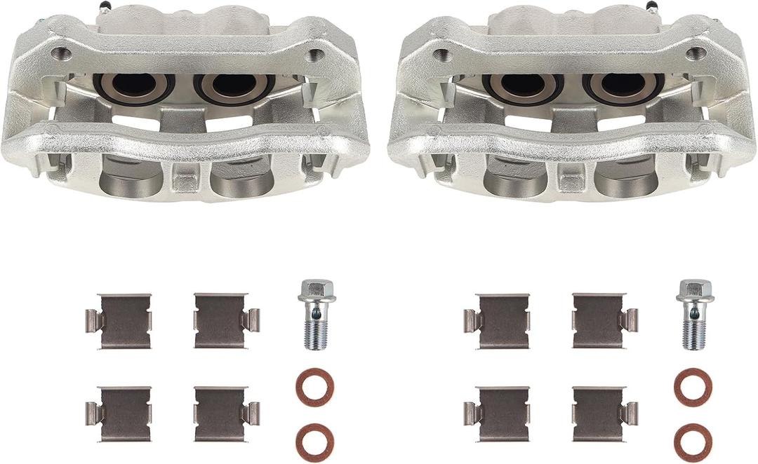 PAROD 18B5405 18B5404 Front Brake Caliper Fit for Ford F-150 2012-2016, Ford Lobo 2011-2013 6.2L V8, Passenger & Drive Side w/Bracket