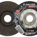 Walter Zip Spin-On High Performance Cutoff Wheel, Type 27, Threaded Hole, Aluminum Oxide, 4-1/2" Diameter, 3/64" Thick, 5/8"-11 Arbor, Grit A-60-ZIP (Pack of 25)