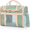 Pet Carrier Backpack, Airline Approved TSA, Waterproof PU Foldable, 360 Ventilated, LightBlocking, Washable Travel Bag for Cats & Small Dogs