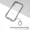 iFace Reflection Case [ Compatible with Galaxy S22 Plus ]  Cute Dual Layer [TPU + 9H Tempered Glass] Hybrid Shockproof Samsung Protective Cover [Drop Tested] [Wireless Charging Compatible] - Gray