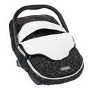 Yoofoss Baby Car Seat Cover Winter Carseat Canopies Cover to Protect Baby from Cold Wind, Super Warm Plush Fleece Baby Carrier Cover for Infant Boys Girls (Stars)