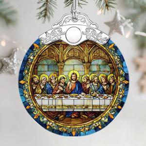 Christian Religious Christmas Ornaments - The Last Supper Ornament | Christmas Tree Ornament | Xmas Tree Decor - Spiritual Guardian Gift, Holiday Keepsake, Gift Ideas & Holiday Present