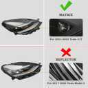 KAMDKI LH Without Module LED Matrix Headlight Assembly Fit for 2021 2022 2023 Tesla Model 3 Model Y Headlamp Left Driver Side 1514952-00-C 151495200