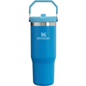 Stanley IceFlow Stainless Steel Tumbler - Vacuum Insulated Water Bottle for Home, Office or Car Reusable Cup with Straw Leak Resistant Flip Cold for 12 Hours or Iced for 2 Days, Azure, 30 OZ / 0.89 L
