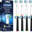 Replacement Heads Compatible with Oral-B Pro 1000, Soft Bristles, 8 Pack
