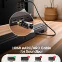 Silkland 8K HDMI ARC/eARC Cable 2.1 for Soundbar 6.6ft, 8K@60Hz 4K@120Hz High Speed HDMI Cord for Home Theater, 48Gbps, Dolby Atoms, DTS:X Compatible for Vizio Samsung Bose Sound bar, UHD TV, Blu-ray