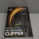 Dog Clippers for Grooming with 12V High Power Plug-in for Thick Heavy Coats Quiet, Pet Electric Professional Hair Grooming Clippers kit with 10 Metal Guard Combs Brush for Dogs Cats Pets (Gold)