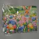 7 x Eggs Flowers Bunny Oil Painting Starry Night Sky Moon Easter Garden Flag 12x18 Inch Double Sided Small Mini Yard Flag Outdoor Outside Holiday Party Decoration