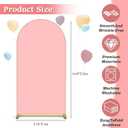 6.6FT Wedding Arch Backdrop Cover, Pink Spandex Arch Covers Stretchy Backdrop for Wedding, Birthday, Party, Baby Shower, Ceremony Banquet Decoration