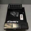 Automatic Chicken Coop Door PRO - Solar Powered with LCD Display - Light Sensor & Timer - Anti-Pinch Function - Wide Opening - New Model - 5 Year Protection (Black)