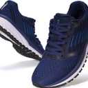 Joomra Whitin Men's Supportive Running Shoes Cushioned Athletic Sneakers (13, Blue)