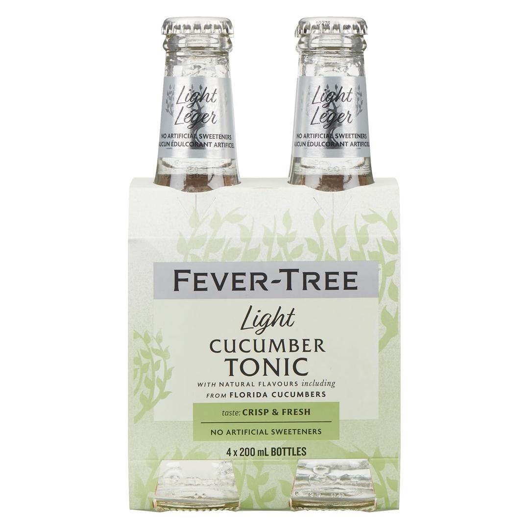 FEVER-TREE Cucumber Tonic Water 4pk, 6.8 FZ ( Best By: 07/25)