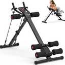 DERACY Ab Workout Machine Adjustable Ab Trainer Abdominal Trainer for Home Gym Foldable Ab Crunch Machine for Core 440 LBS