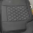 Aierxuan Seat Covers for Truck Chevy Chevrolet Silverado GMC Sierra Pickup 2007-2025 1500 2500HD 3500HD Trail Boss Z71 Crew Double Extended Cab Waterproof Leather Protectors (Full Set, Black)