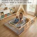 AEOCOO 60x80 Thick Baby Play Mat for Floor, 1.3" Memory Foam Infant Tummy Time Mat, Extra Large Soft Nursery Rug for Babies & Toddlers, Anti-Slip Cushioned Crawling Rug for Living Room, Grey