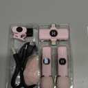 Mini Wireless Lavalier Microphone for iPhone 16/15/14/Android, Lapel Mic with Noise Reduction, 12H, 65ft, Pink Tiny Microphone Content Creator Interview for Vlog YouTube TikTok Recording (Pink)